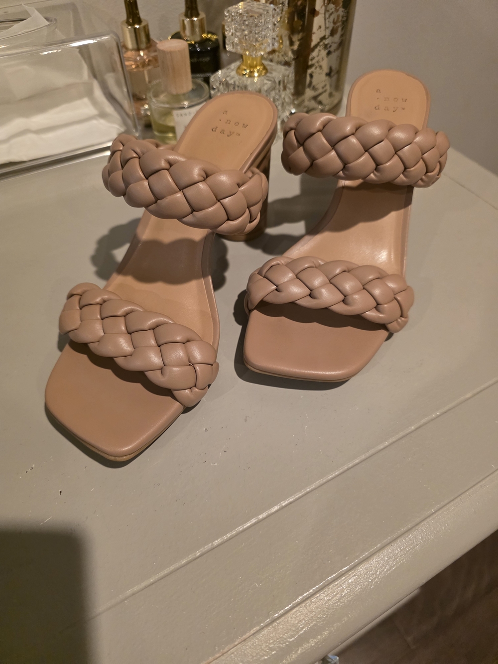 Braided Double-Strap Women’s Sandal - Blush